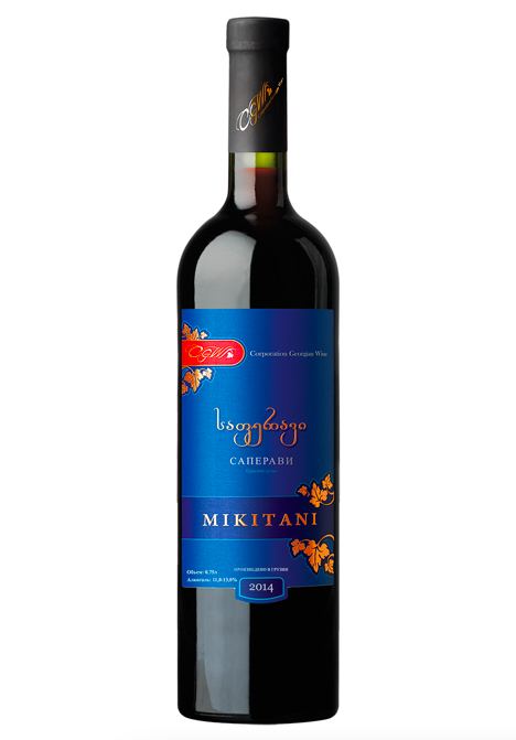 Вино Микитани Саперави стол.кр.сух 0.75 л