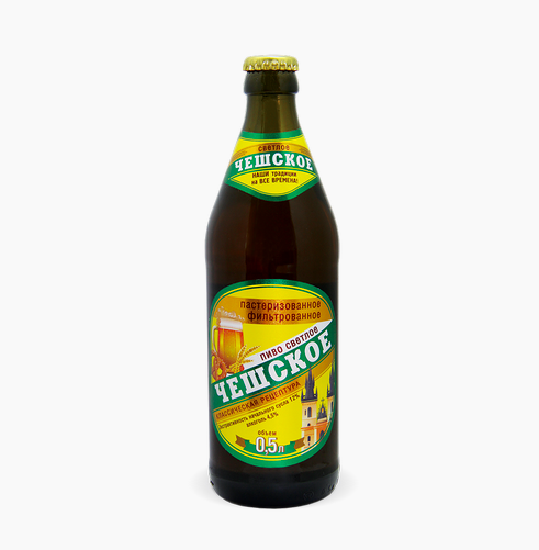 ПИВО ЧЕШСКОЕ 4.5% 0,5 (Россия)